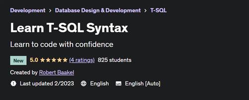 Learn T-SQL Syntax