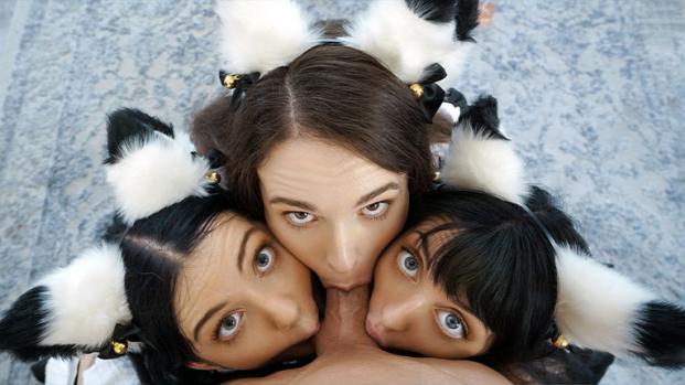 BFFs - Brooke Johnson, Kitty Cam & Lily Thot (Russian Female Domination, Bondage) [2023 | FullHD]