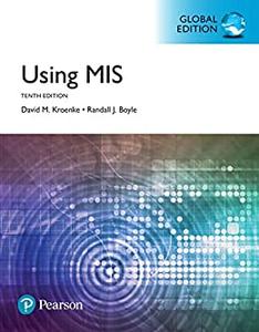 Using MIS, Global 10th Edition 