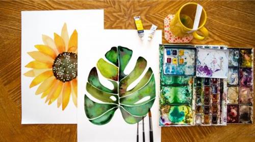 Learn to Paint Botanical Watercolors with a Modern Twist - [SKILLSHARE]