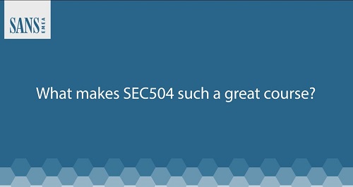 SANS SEC504 Hacker Tools, Techniques, And Incident Handling (2021 ...