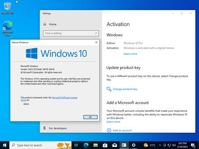 Windows 10 Pro 22H2 Build 19045.2604 Preactivated Multilingual February 2023 (x64) 