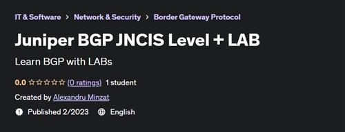Juniper BGP JNCIS Level + LAB – [UDEMY]