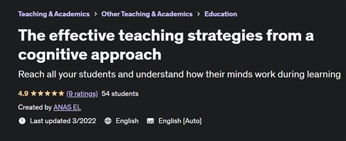The effective teaching strategies from a cognitive approach