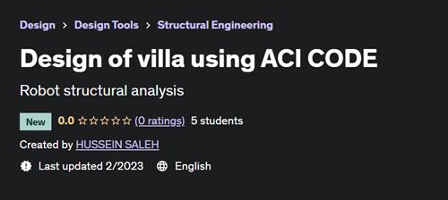 Design of villa using ACI CODE