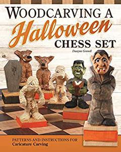 Woodcarving a Halloween Chess Set