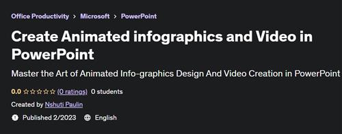 Create Animated infographics and Video in PowerPoint – [UDEMY]