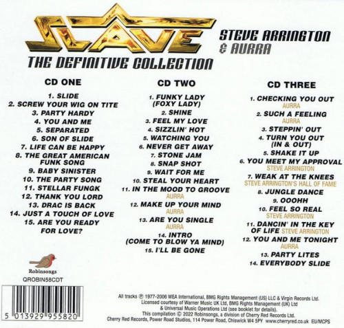 Slave, Steve Arrington & Aurra - The Definitive Collection (2022) [3CD]Lossless