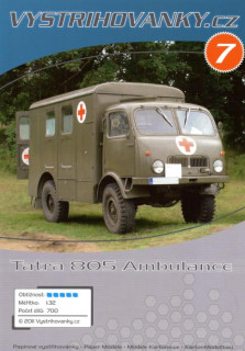Tatra 805 Ambulance [Vystrihovanky  7]