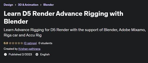 Learn D5 Render Advance Rigging with Blender