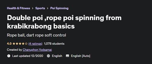 Double poi ,rope poi spinning from krabikrabong basics