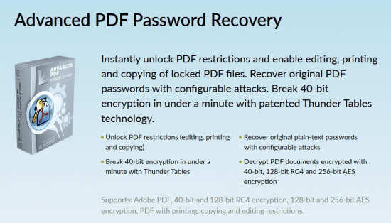 ElcomSoft Advanced PDF Password Recovery Enterprise 5.11.187