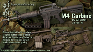   M4 Carbine (AR V3A31), AR Accessories [Paper Manufacturing]