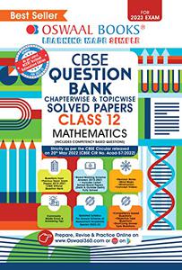 Oswaal CBSE Chapterwise & Topicwise Question Bank Class 12 Mathematics Book (For 2023 Exam)