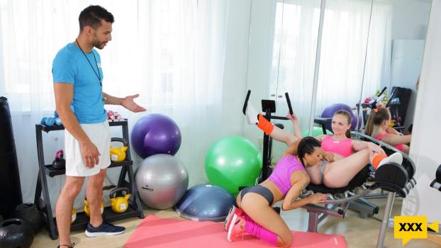 Fitness Rooms - Billie Star & Lady Bug (Casting, Mommy Blows Best) [2023 | FullHD]