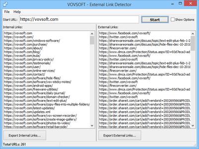 VovSoft External Link Detector 1.5.0
