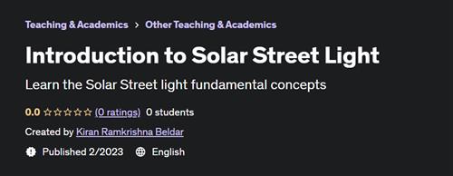 Introduction to Solar Street Light