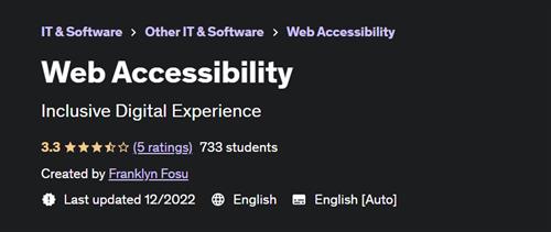 Web Accessibility with Franklyn Fosu – [UDEMY]