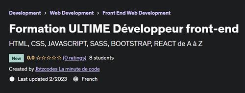 Formation ULTIME Développeur front-end