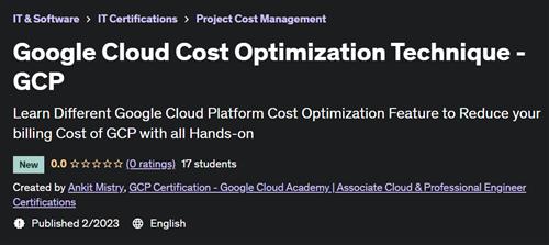 Google Cloud Optimization Technique - GCP