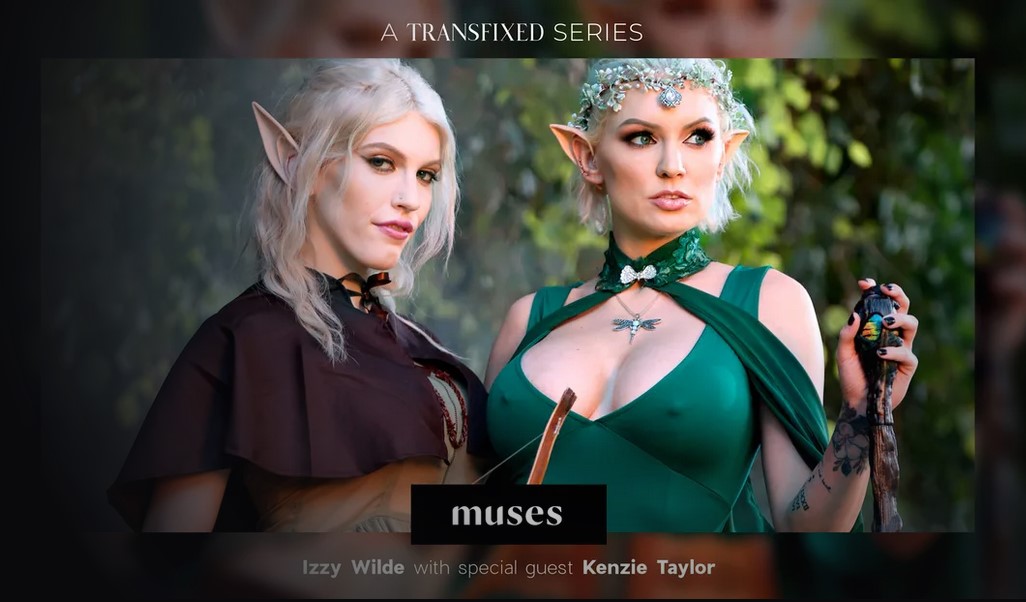 [Transfixed.com/AdultTime.com] Kenzie Taylor, Izzy Wilde(MUSES: Izzy Wilde)[2023 г., Transsexual, Feature, Hardcore, All Sex, 1080p]