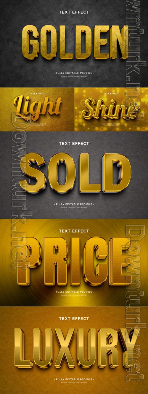 Style text effect editable template set vol 202