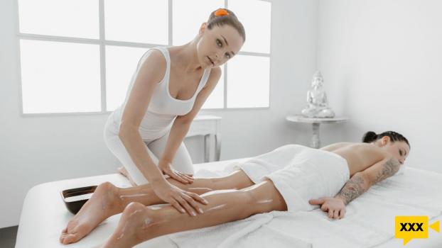 Massage Rooms - Alya Stark & Sydney Love (Female Worship, Femaleworship) [2023 | FullHD]