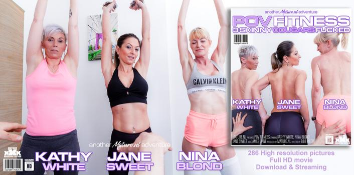 Mature NL - Jane Sweet, Kathy White & Nina Blond (Russian Domme, Mixed Wrestling) [2023 | FullHD]