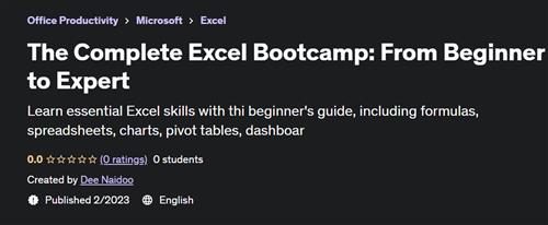 The Complete Excel Bootcamp From Beginner to Expert