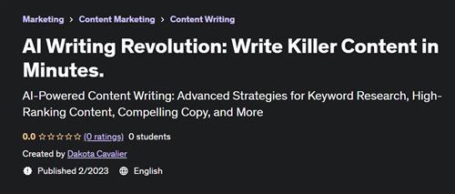 AI Writing Revolution Write Killer Content in Minutes