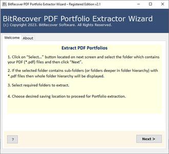 BitRecover PDF Portfolio Extractor Wizard 2.1 Portable