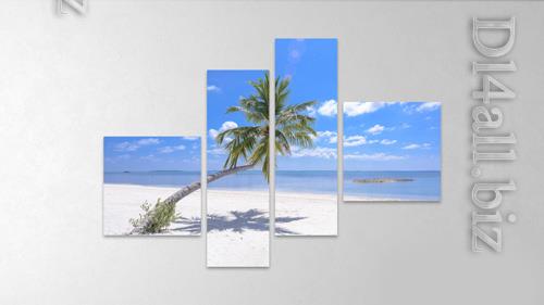PSD photo collage wall canvas frame effect mockup design