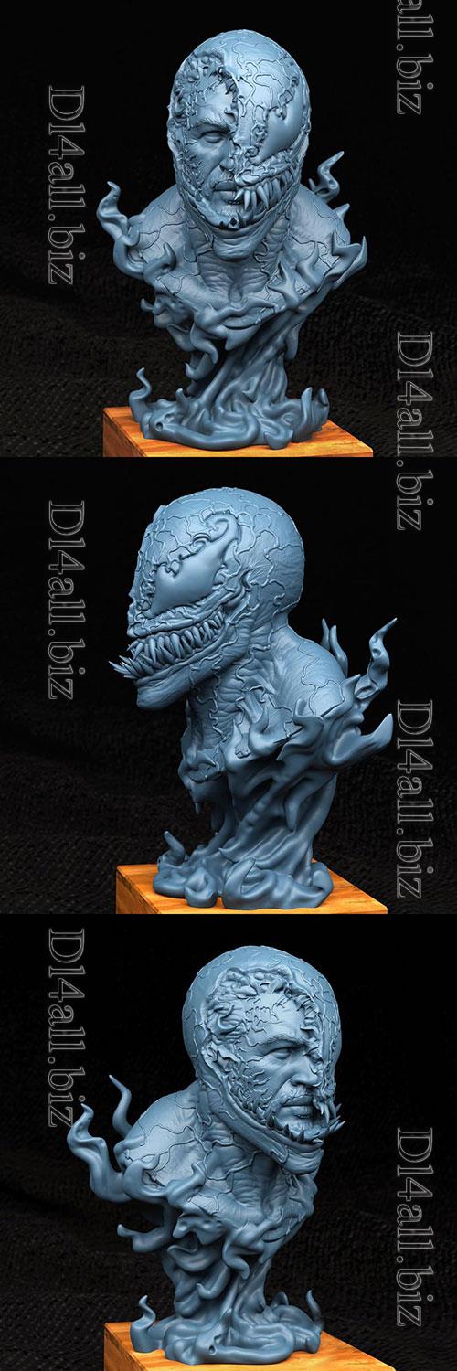 3D Print Models Venom Bust - Marvel