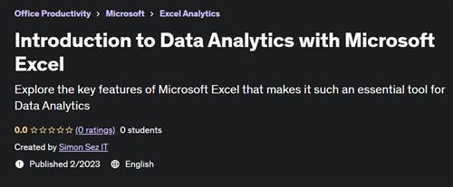 Introduction to Data Analytics with Microsoft Excel (2023)