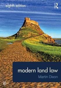Modern Land Law, 8th Edition