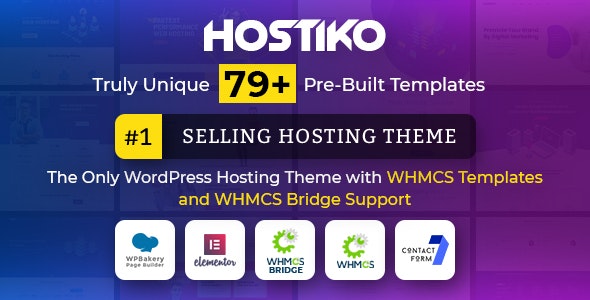 ThemeForest - Hostiko v79.0.0 - WordPress WHMCS Hosting Theme - 20786821 - NULLED