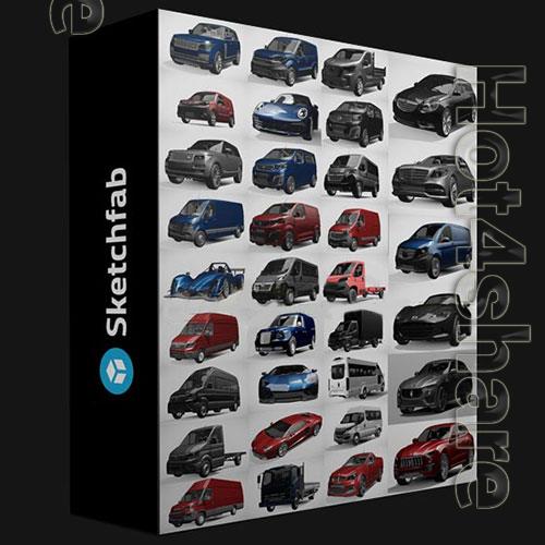 3D Models SKETCHFAB 1014 CAR MODELS