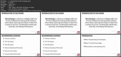 Introduction To Microstrategy- A Beginner  Course 41abcc848c6c3b839a97ddef91c389f1