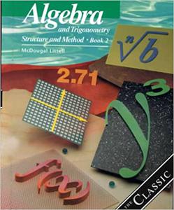 Algebra and Trigonometry Structure and Method, Book 2