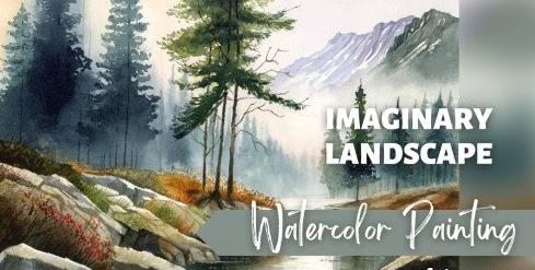 Imaginary Landscape in Watercolor
