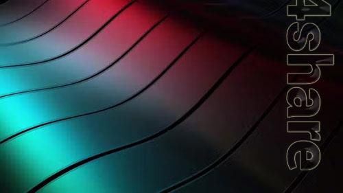 4k Colored Glossy Wave Background Motion Graphics