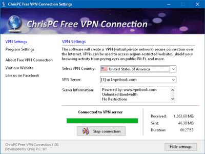 ChrisPC Free VPN Connection  3.14.25 5f9d2a3b6ff71aec6a9060157019ded2