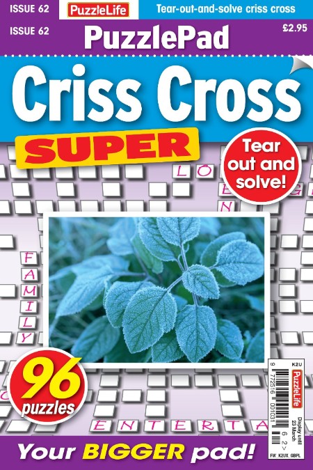 PuzzleLife PuzzlePad Criss Cross Super – 23 February 2023
