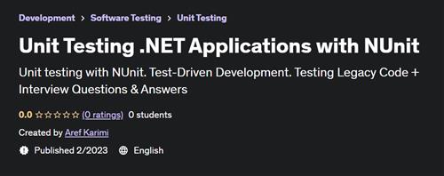 Unit Testing .NET Applications with NUnit