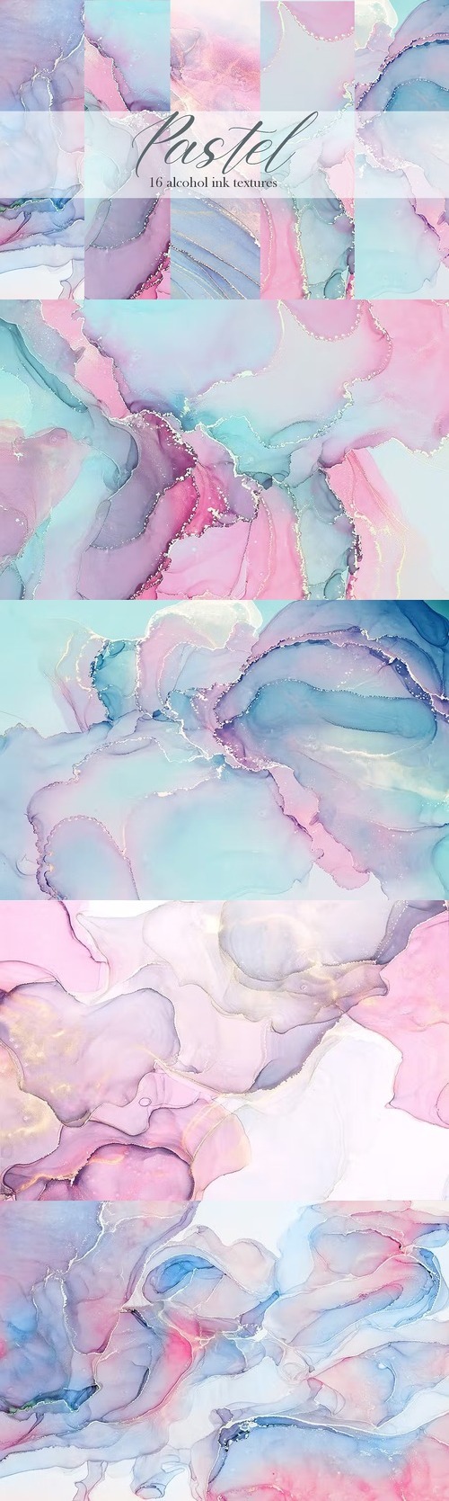 Pastel alcohol ink textures Beautiful Design