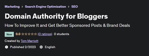 Domain Authority for Bloggers