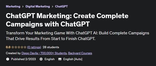 ChatGPT Marketing Create Complete Campaigns with ChatGPT