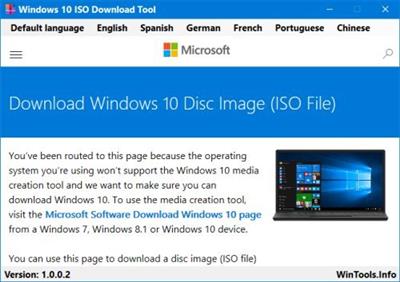 Windows 10 ISO Download Tool 1.2.1.14  Multilingual