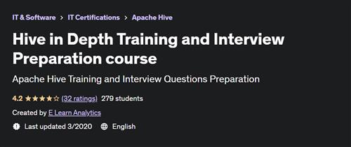 Hive in Depth Training and Interview Preparation course