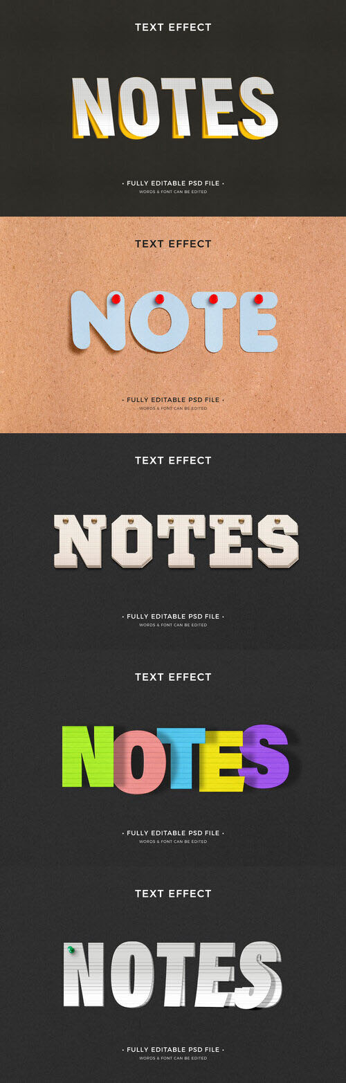 Psd style text effect editable design
 collection vol 265 
